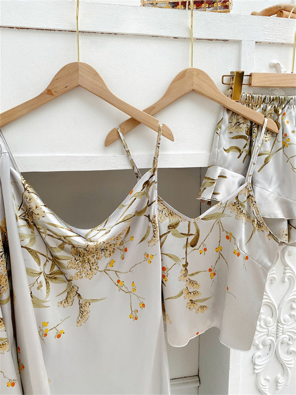 Amélie Luxe Satijnen Pyjama Set (4-delig)