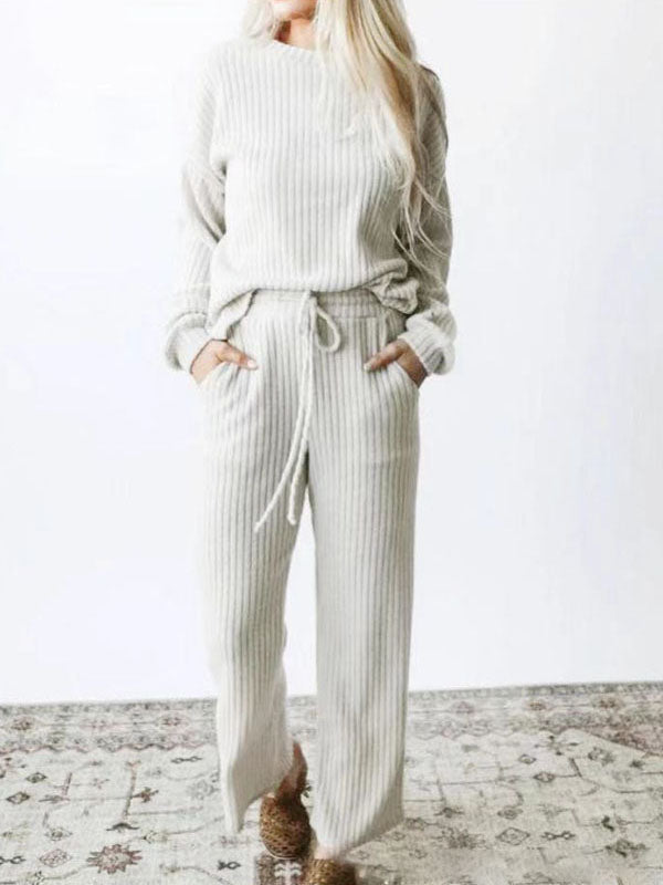 Fleur Ribbed Lounge Set with Cord