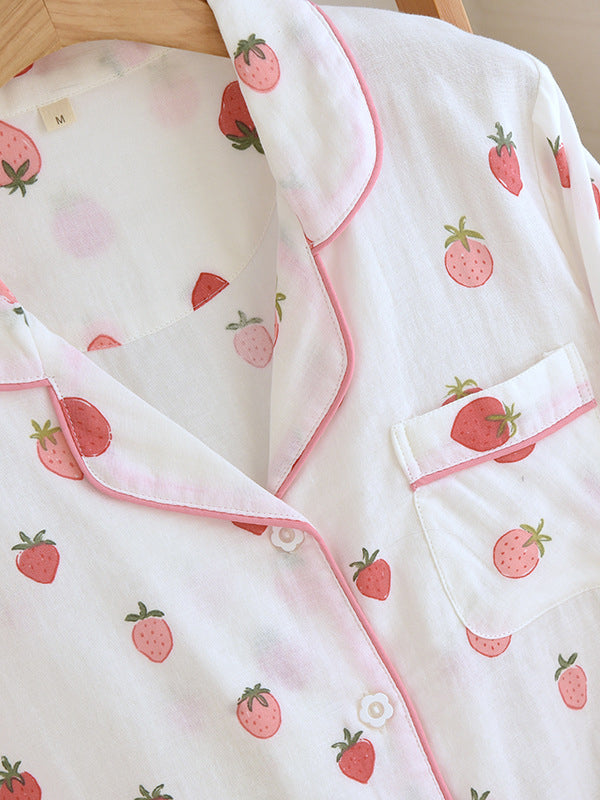 Fleur Luxe Katoenen Pyjama Set