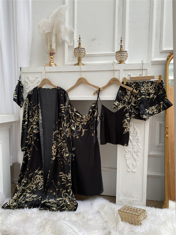 Amélie Luxe Satijnen Pyjama Set (4-delig)