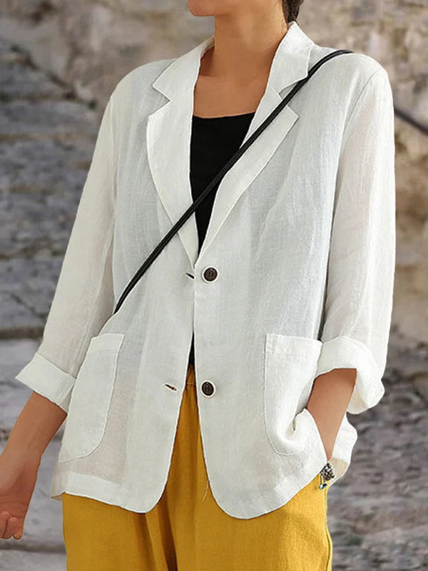 Willow Elegant Lightweight Linen Blazer for Casual Chic