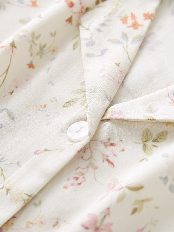 Emilie Zomerprint Katoenen Pyjama Set