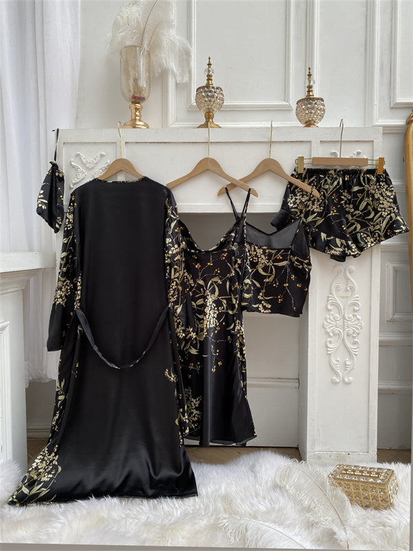 Amélie Luxe Satijnen Pyjama Set (4-delig)