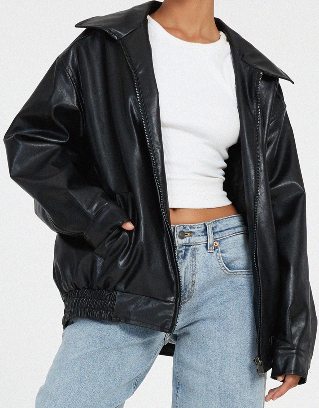 Lara Oversized Leren Jas