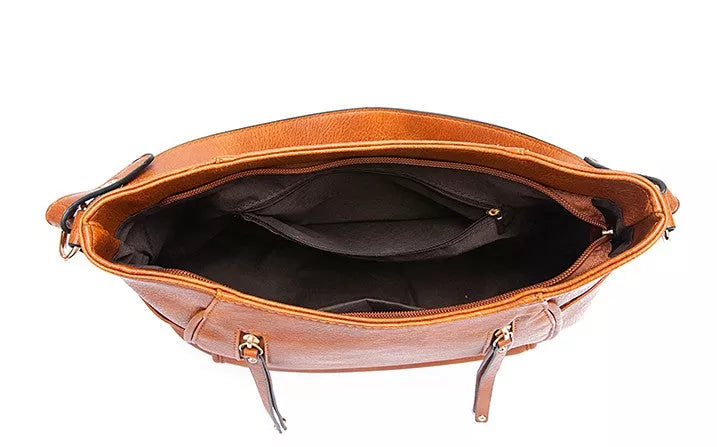 Carlota Stijlvolle Vintage Leren Dameshandtas