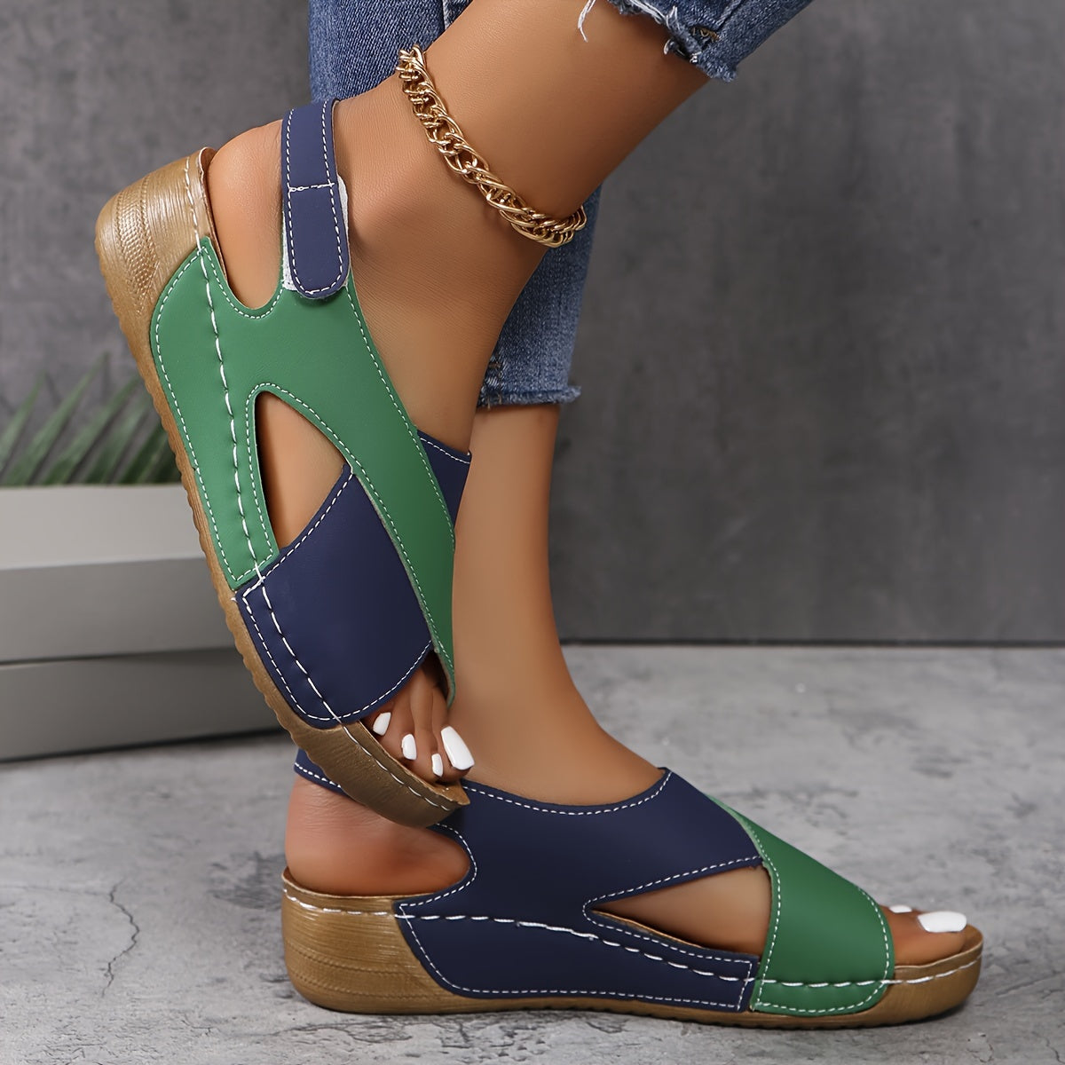 Claire Comfortabele Leren Orthopedische Sandalen