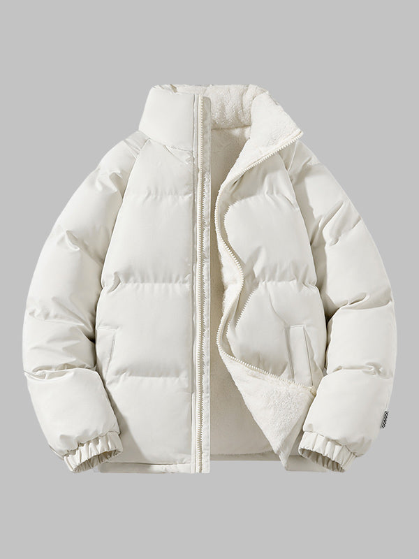 Luxury Men's Puffer Jacket with Fleece Lining for Winter Days
