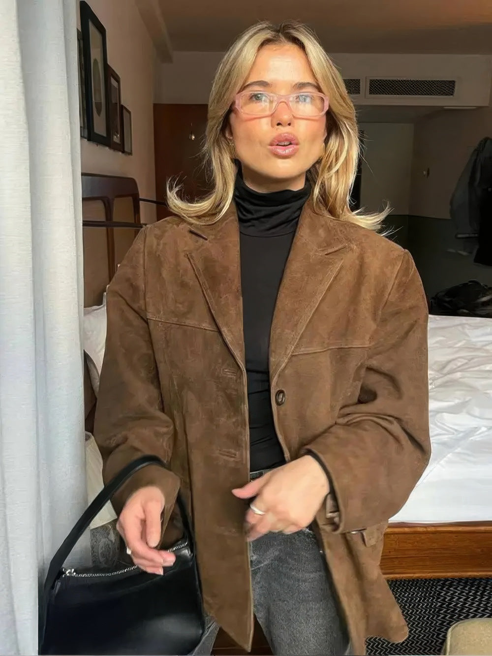 Sophie Luxe Suède Jas - Retro Chic