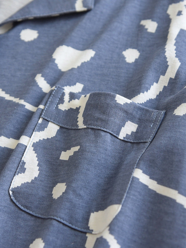 Lena Comfortabele Katoenen Pyjama Set voor Koppels