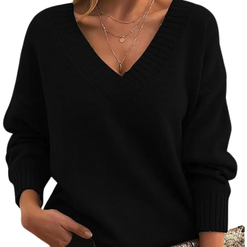 Eloise - Klassieke Cashmere Sweater met V-Hals