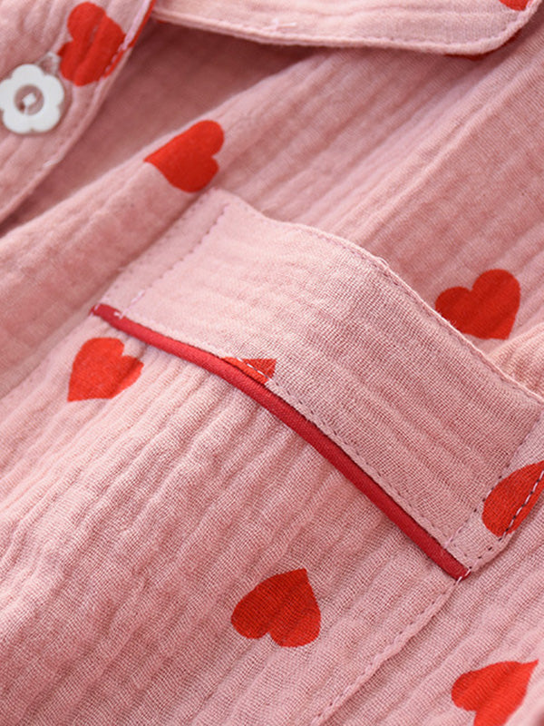 Livia Luxueuze Katoenen Pyjama Set (Lange Mouwen)