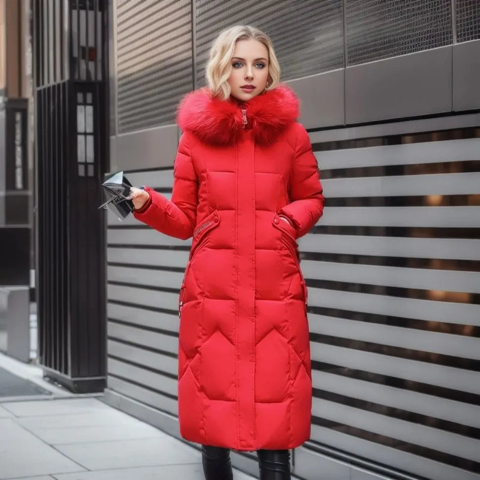 Louise Luxe Puffer Jas met Bontmuts