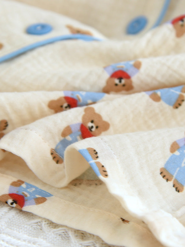Sophie Katoenen Pyjama met Beerprint
