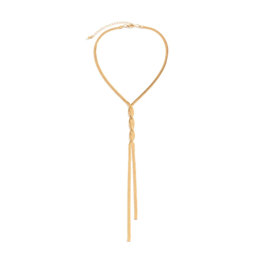 Isolde – Elegant Adjustable Snake Necklace