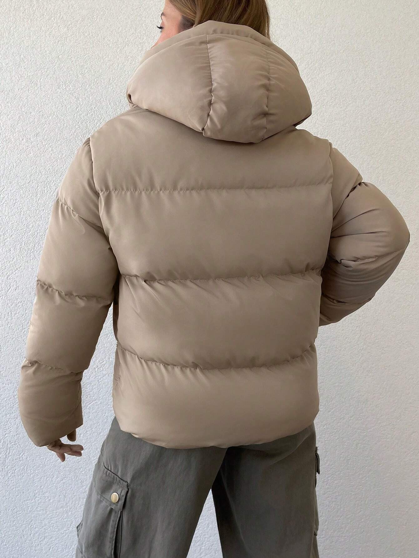Emma Luxe Pufferjas met Kap en Rits voor Comfortabele Winterdagen