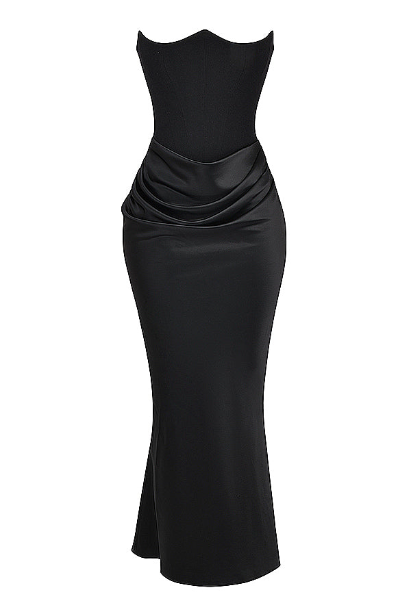 Amara Verfijnde Strapless Jurk