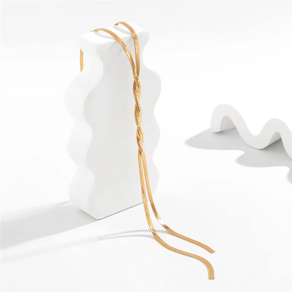 Isolde – Elegant Adjustable Snake Necklace