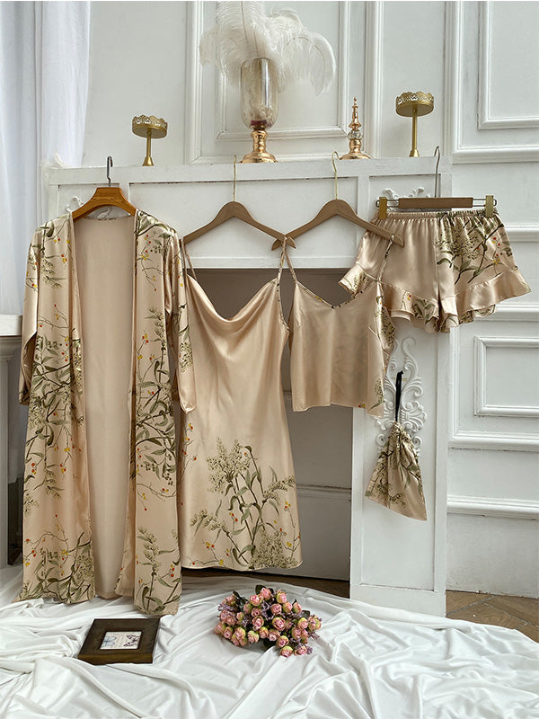 Amélie Luxe Satijnen Pyjama Set (4-delig)