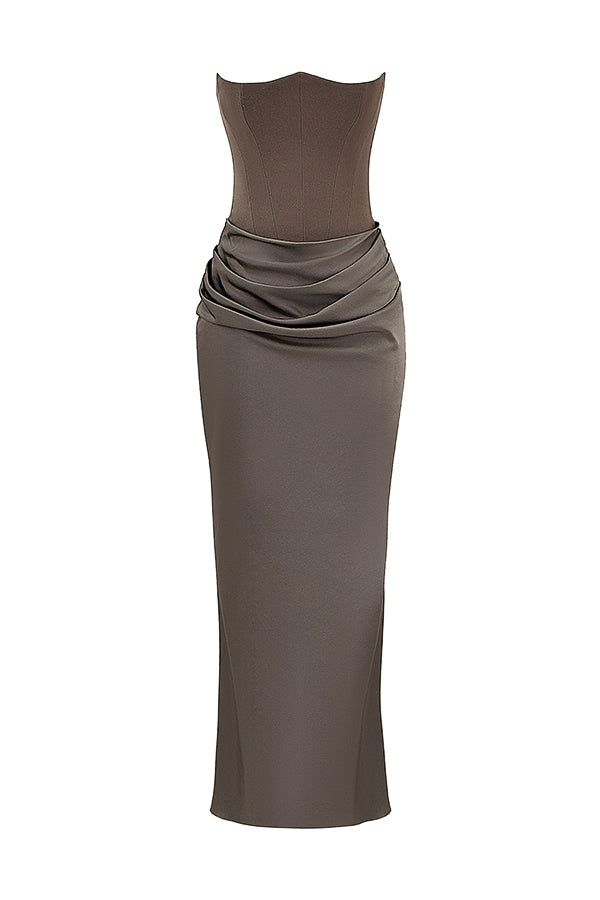 Amara Verfijnde Strapless Jurk