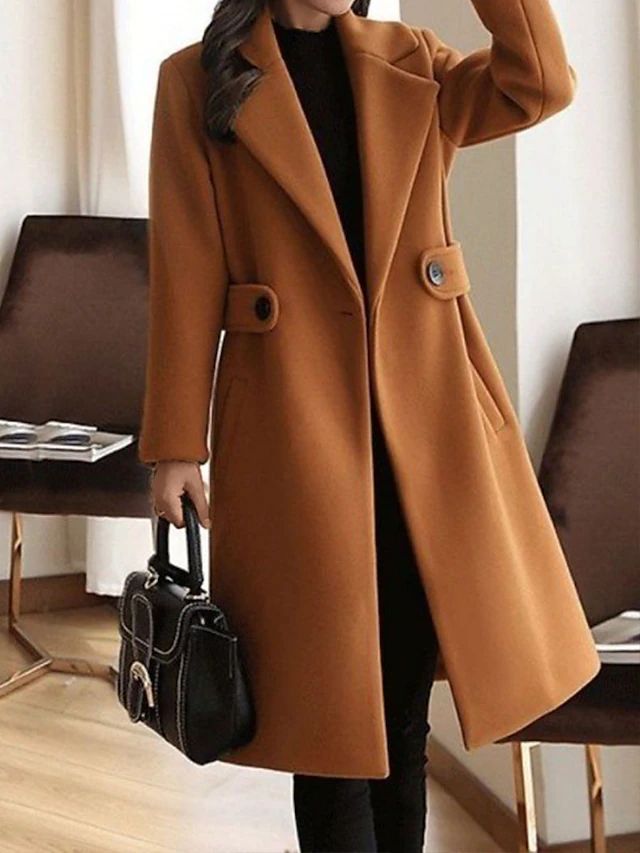 Sara Luxe Woolen Coat with Belt for Elegant Winter Look