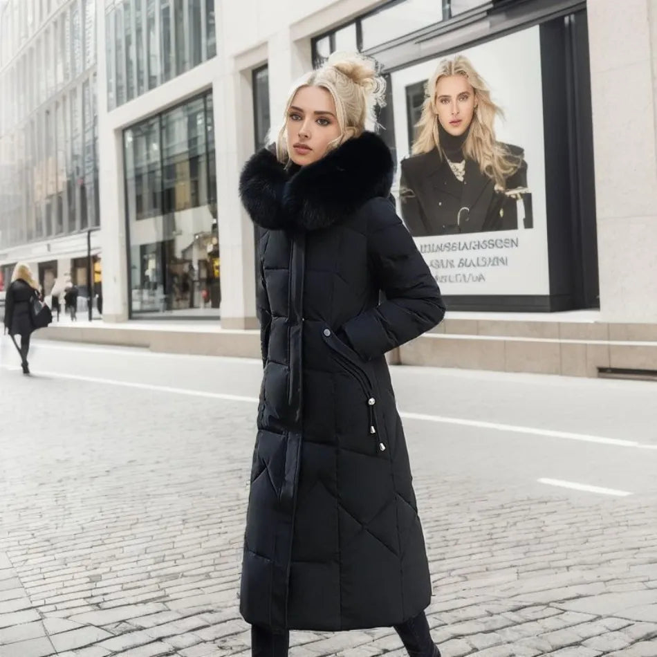Louise Luxe Puffer Jas met Bontmuts