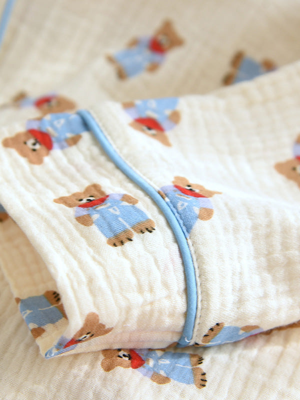 Sophie Katoenen Pyjama met Beerprint