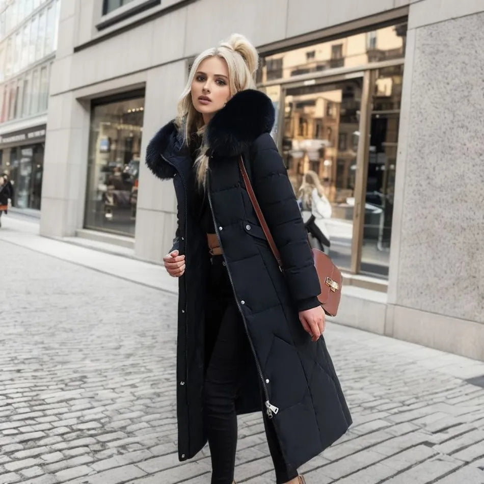 Louise Luxe Puffer Jas met Bontmuts