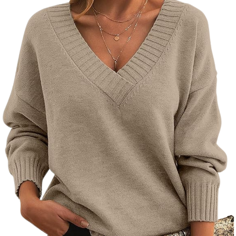 Eloise - Klassieke Cashmere Sweater met V-Hals