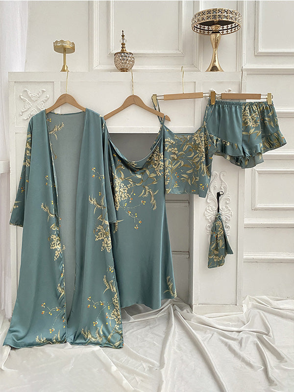 Amélie Luxe Satijnen Pyjama Set (4-delig)