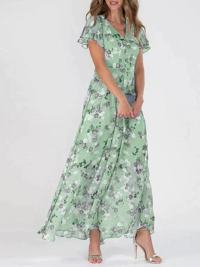 Isabella Elegante Bloemenjurk – Vrouwelijk & Comfortabel
