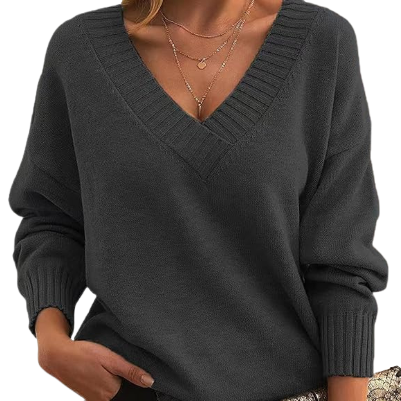 Eloise - Klassieke Cashmere Sweater met V-Hals