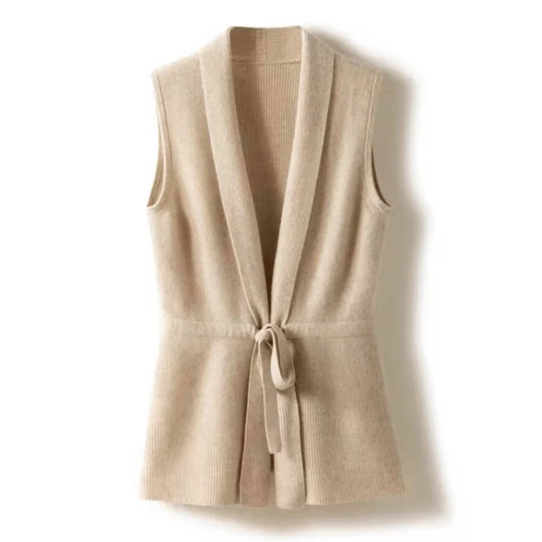 Lucia - Elegant Gebreid Wikkelvest