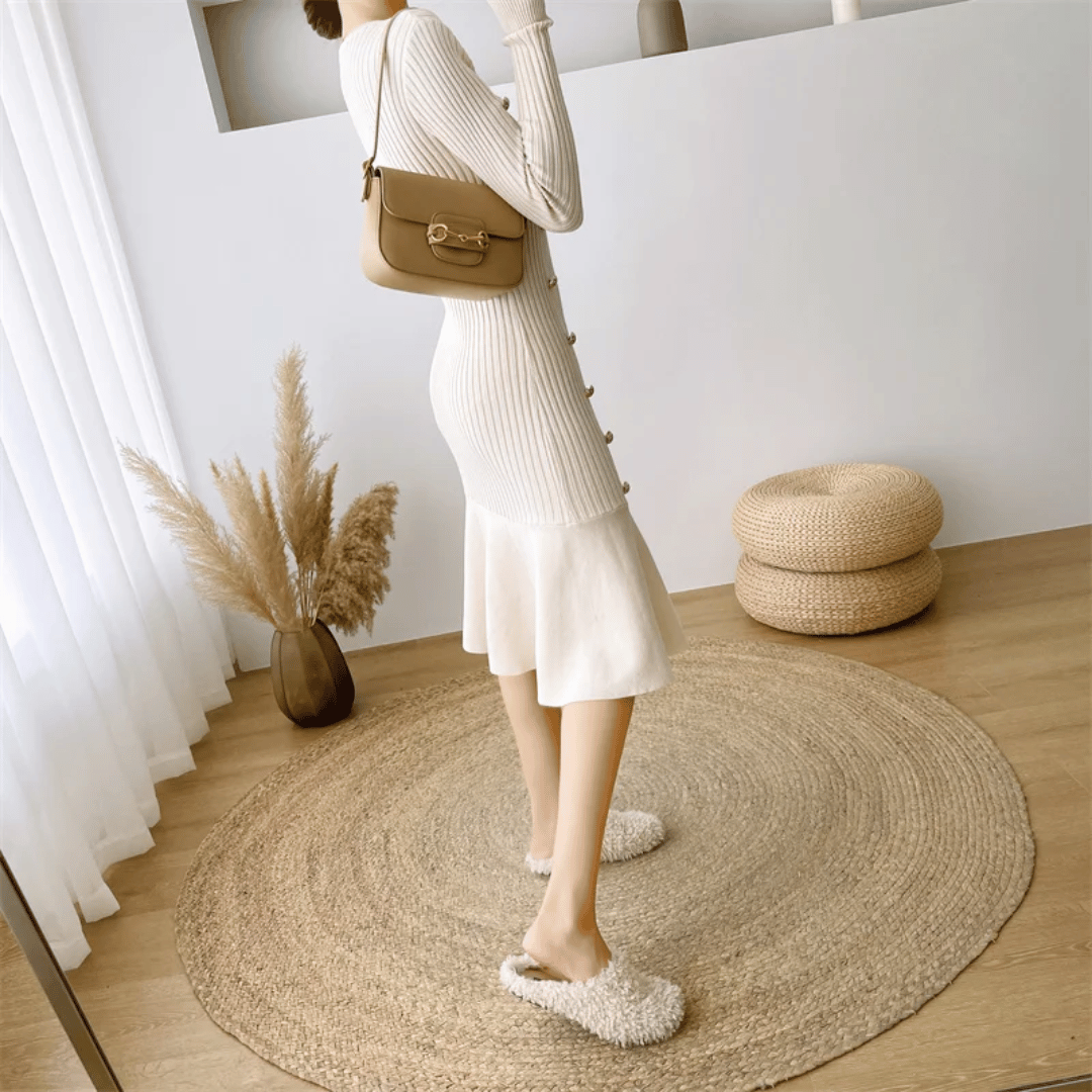 Luna - Elegante Gebreide Jurk