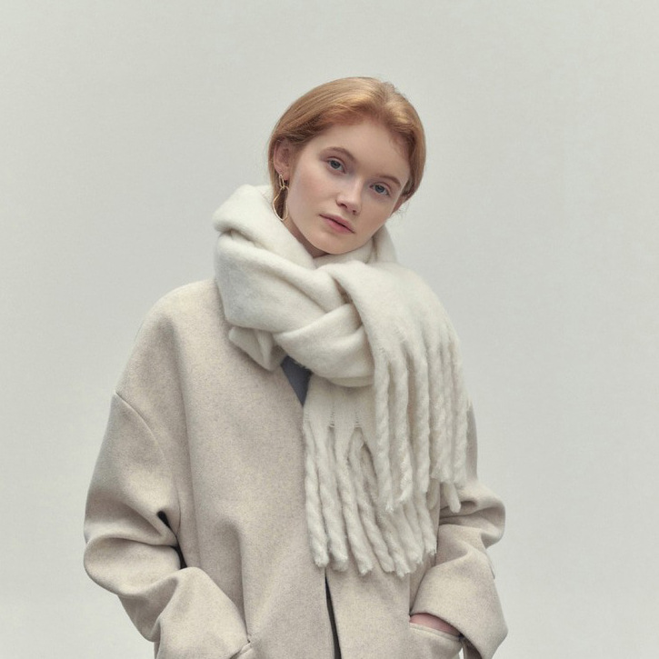 Amelie Luxe Sjaal met Kwastjes