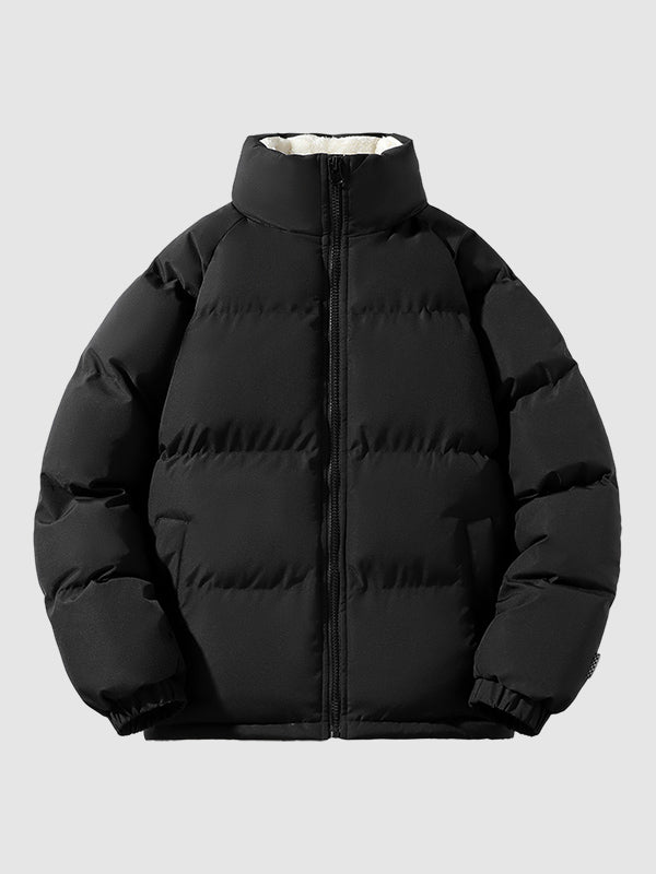 Luxury Men's Puffer Jacket with Fleece Lining for Winter Days