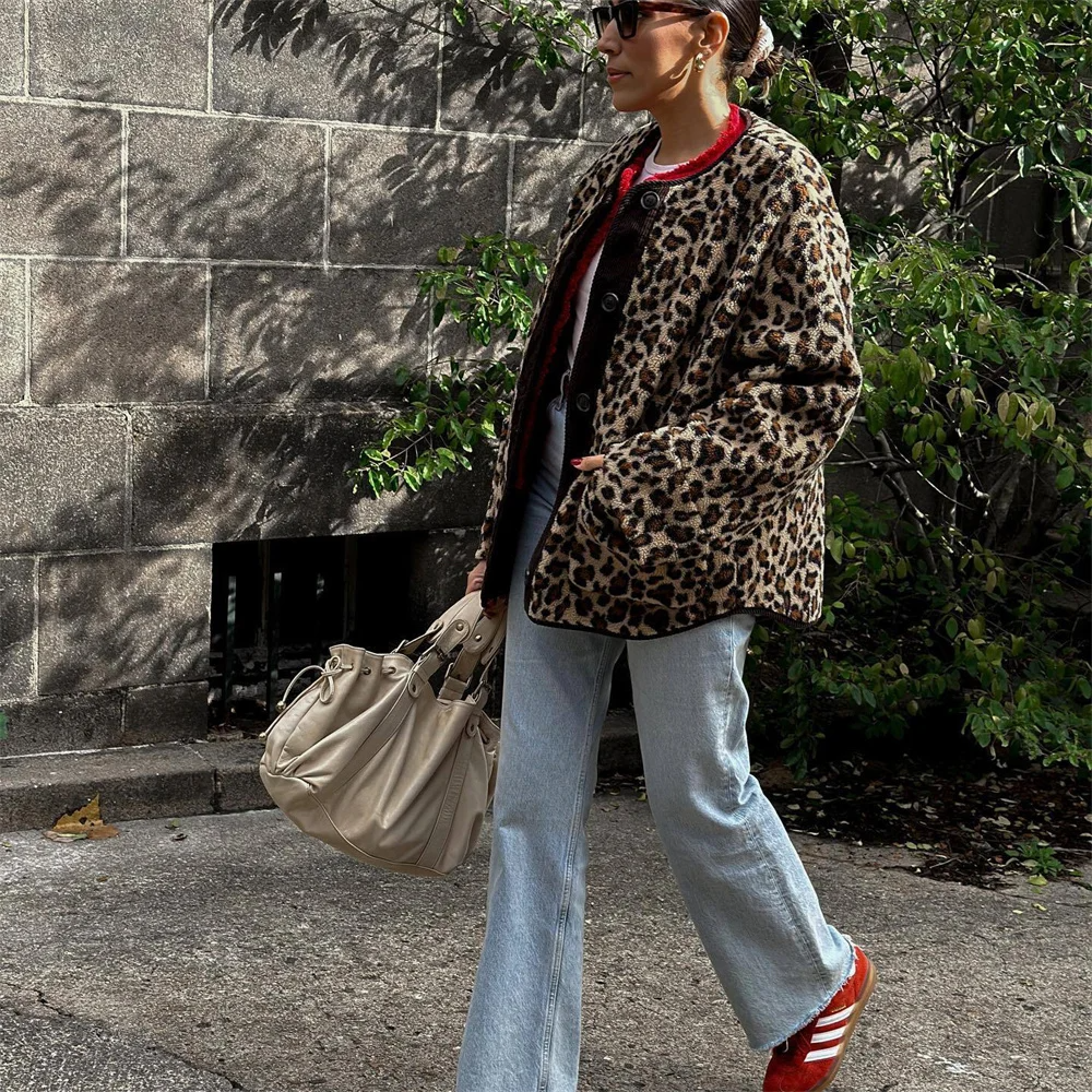 Anna Luxe Luipaardprint Jas