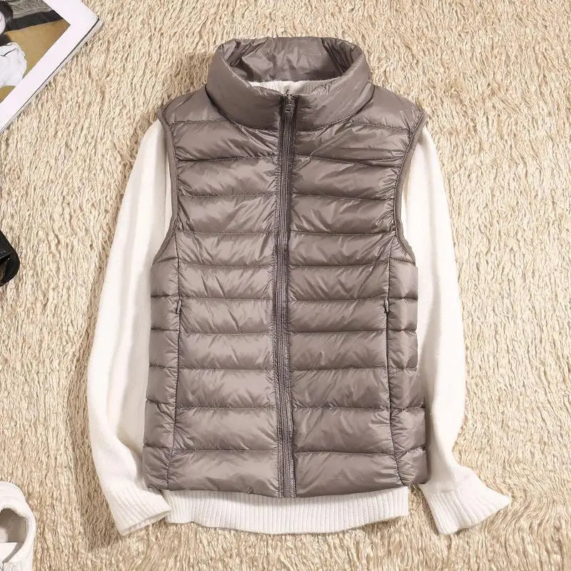 Mila | Lichtgewicht Warme Donsbodywarmer voor Dames – Mouwloos en Compact
