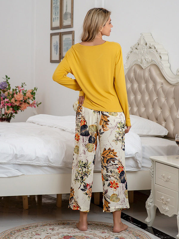Elena Bloemenprint Modal Katoenen Loungeset - Comfort & Stijl voor Elke Dag