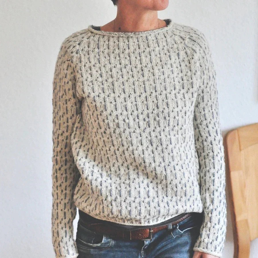 Victoria – Elegante Gebreide Jumper met Boothals
