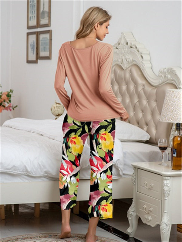 Elena Bloemenprint Modal Katoenen Loungeset - Comfort & Stijl voor Elke Dag