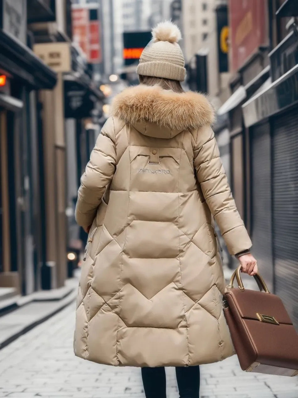 Louise Luxe Puffer Jas met Bontmuts