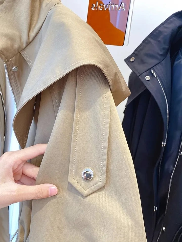 Liv Luxe Peplum Trench Coat