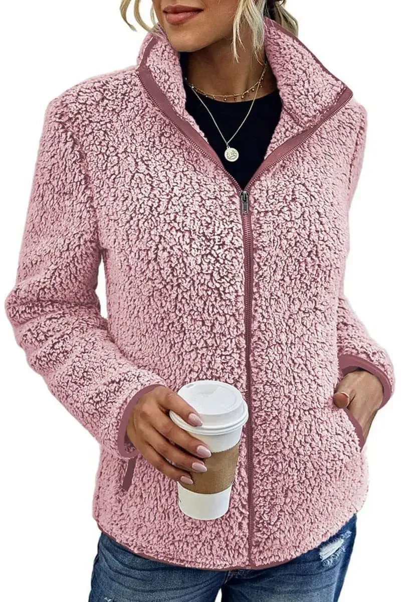 Elena Teddy Fleece Jas voor Dames