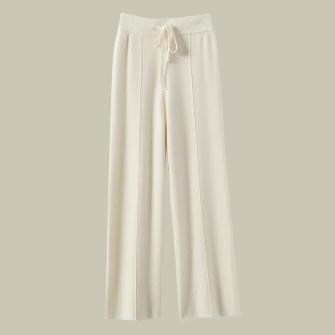 Claire Luxe Slim-Fit Kasjmier Broek