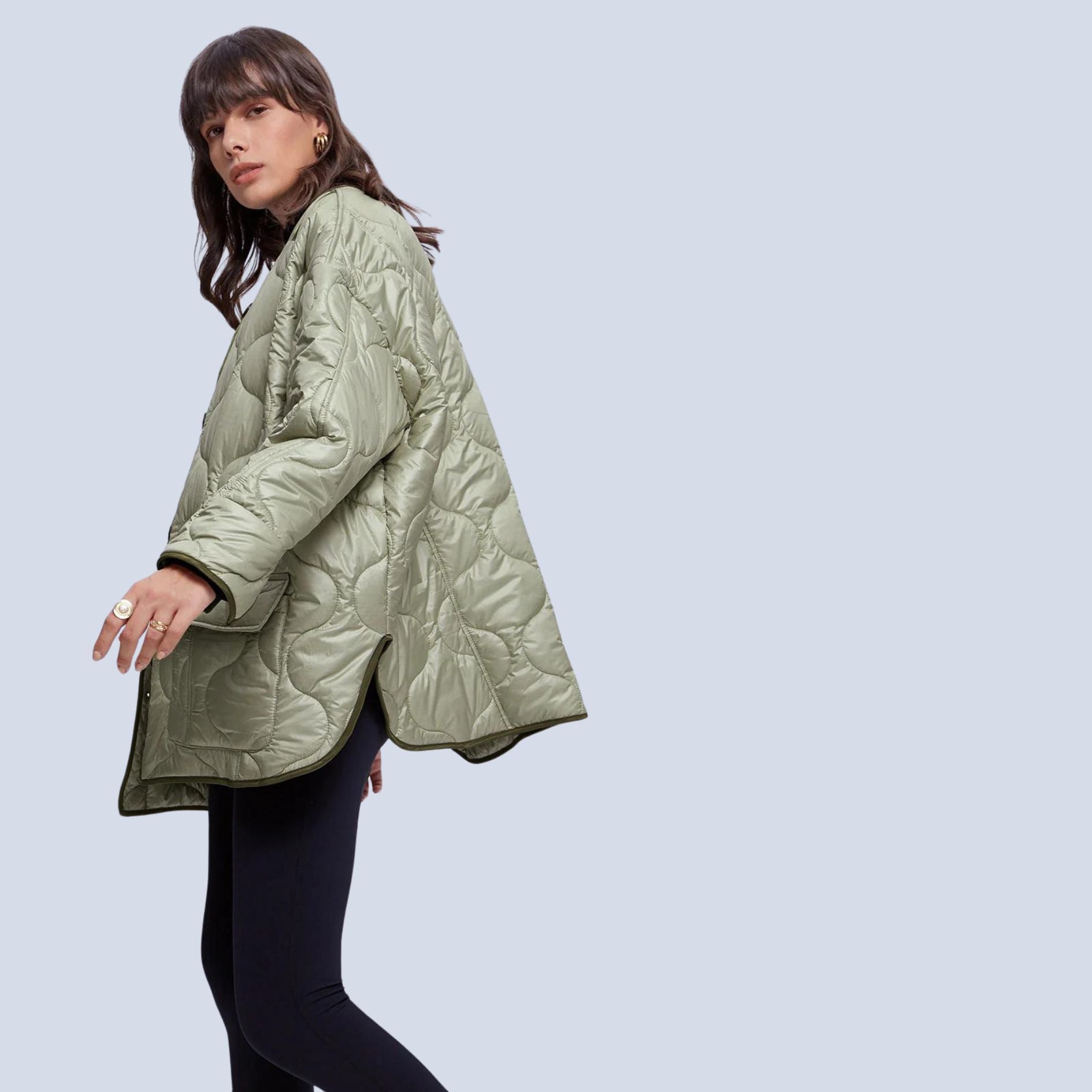 Amalia - Elegante Gewatteerde Winterjas