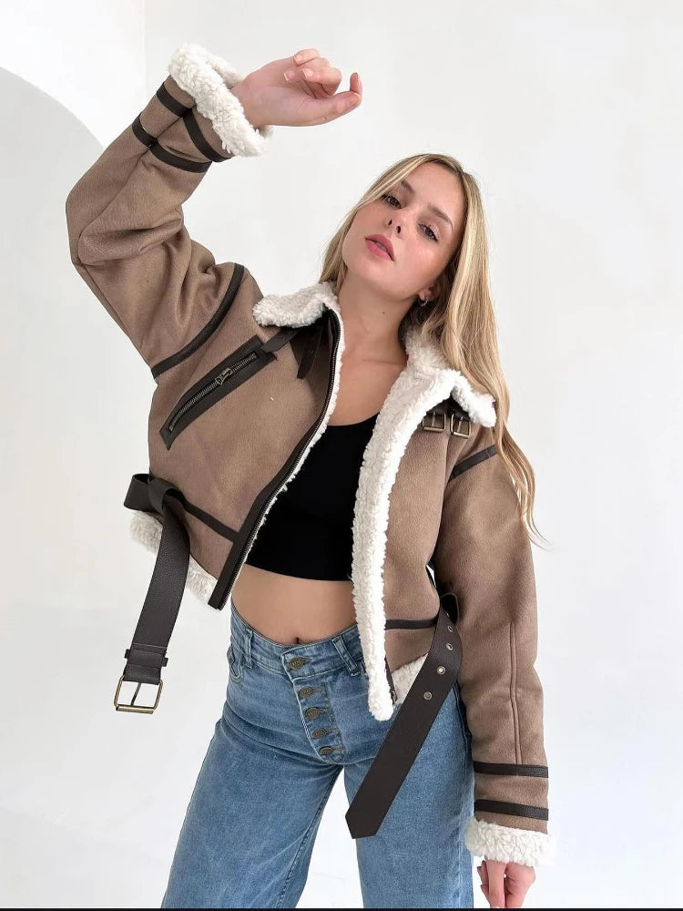 Emma Luxe Jas met Riem - Elegante en Stijlvolle Bovenkleding voor Elke Gelegenheid