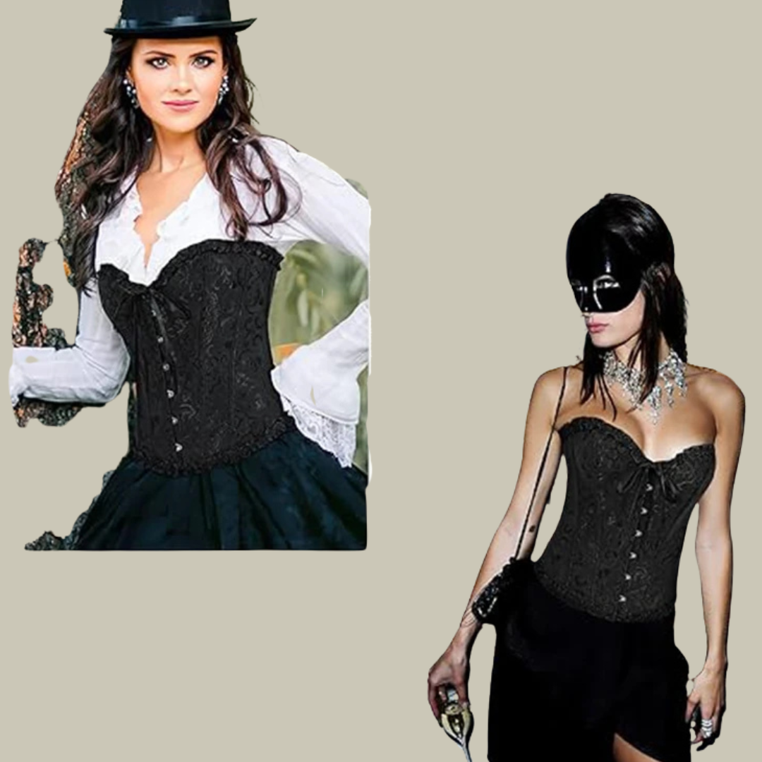 Celeste Luxe Satijnen Corset met Romantische Details