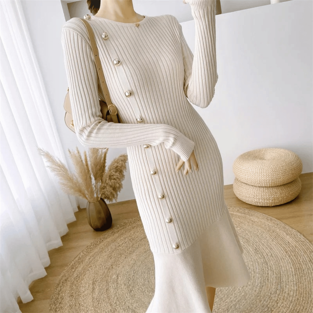 Luna - Elegante Gebreide Jurk