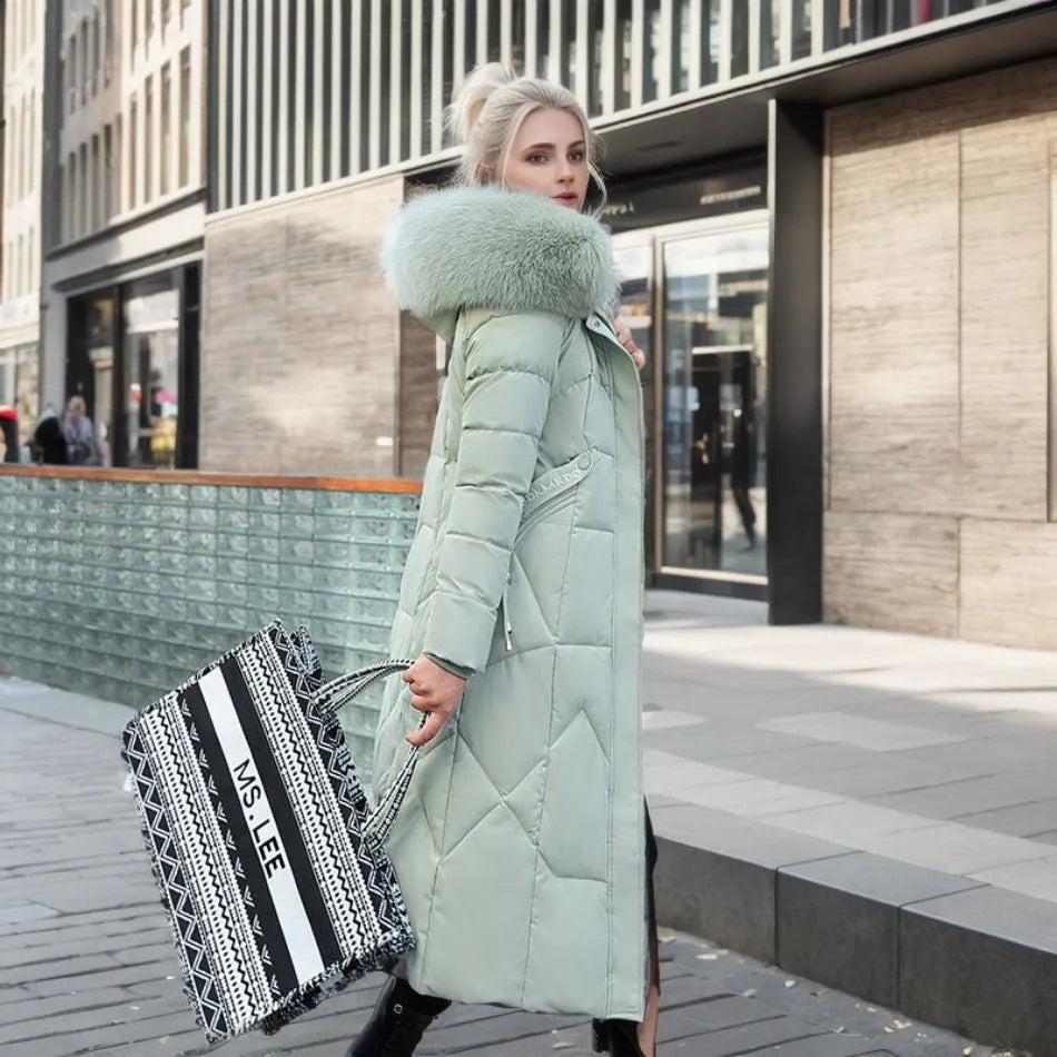 Louise Luxe Puffer Jas met Bontmuts
