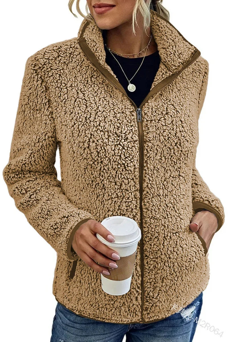 Elena Teddy Fleece Jas voor Dames